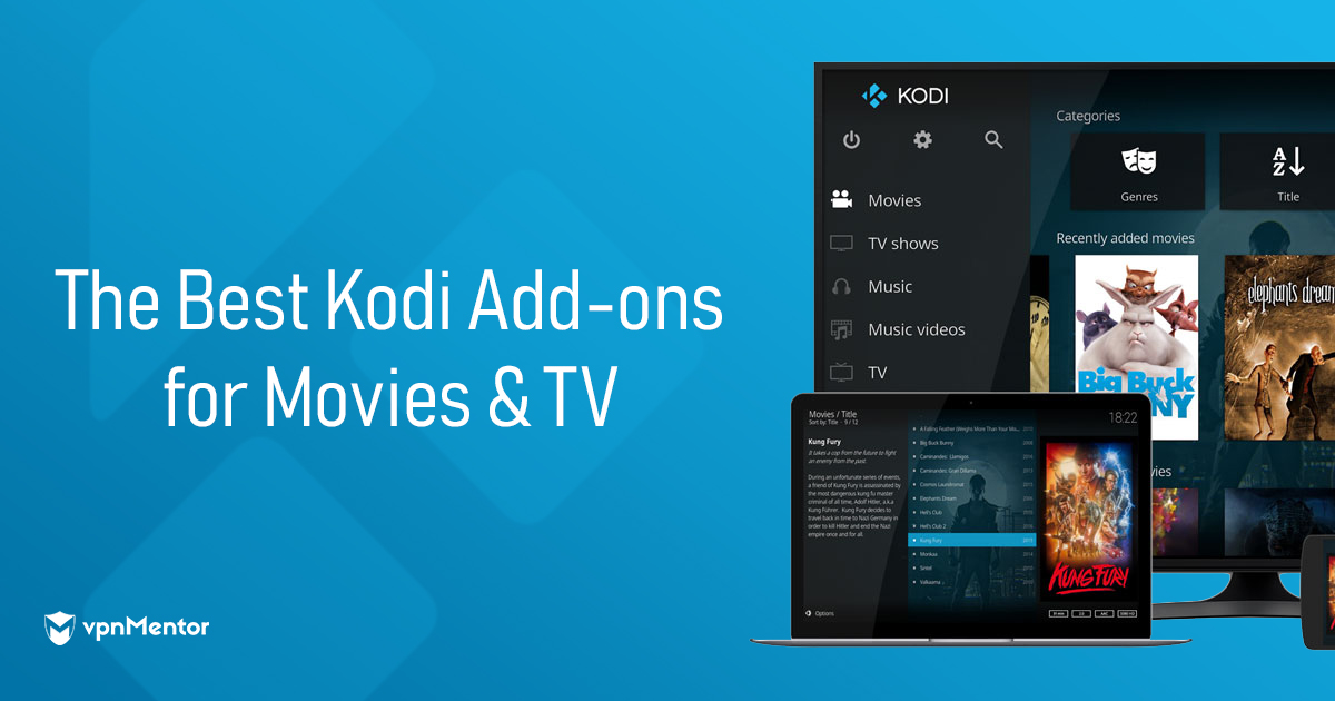 Los mejores complementos de Kodi para ver películas y TV