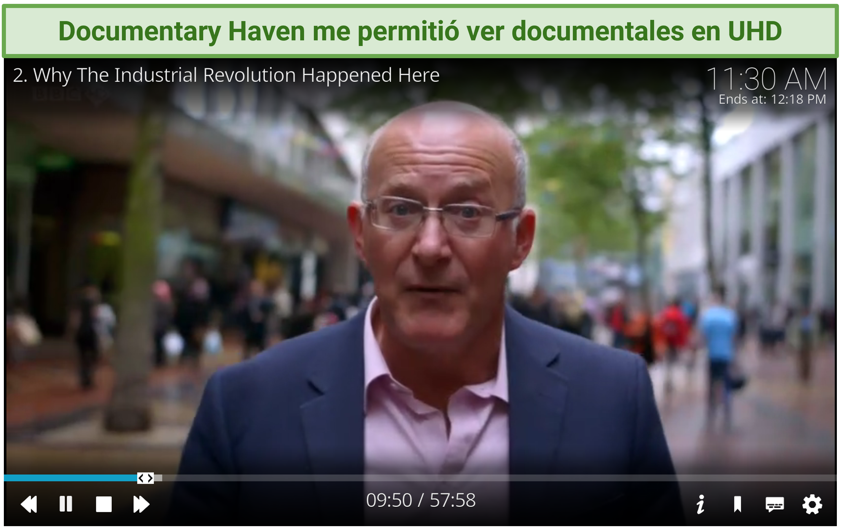 A screenshot showing you can use the Documentary Haven addon to watch documentaries in crystal clear quality.