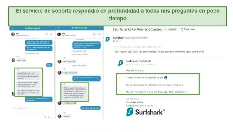 surfshark chat support