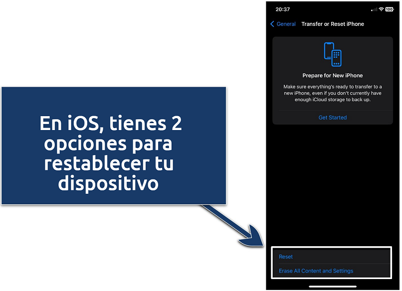 Screenshot of an iOS smartphone's