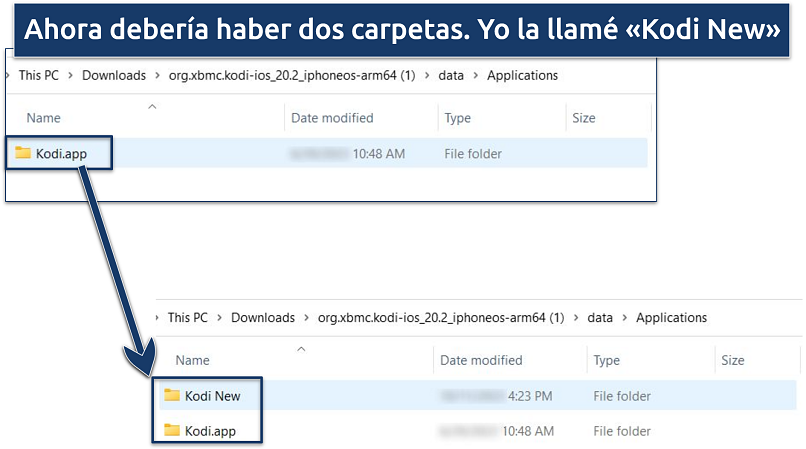 Image showing what to name your extracted file